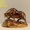 Adorno de Toro de Cobre, Toro de Latón Puro, Símbolo de Gran Poder, Dando la Vuelta al Mundo, Toro de Wall Street, Toro del Zodiaco, Mascota para Sala de Estar y Oficina