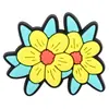 Amazon Flor de Dibujos Animados Goma Suave de PVC Decoración para Zapatos DIY Accesorios para Zapatos Croc Hebilla de Zapato Accesorios de Adorno de Flor de Colores para Zapatos