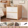 Mesita de Noche Pequeña para el Hogar Simple Moderna Estante de Almacenamiento para Mesita de Noche Armario de Almacenamiento con Cerradura Armario de Almacenamiento para Dormitorio de Alquiler