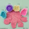 Molde 3D de Color de Dibujos Animados Estéreo para Galletas y Galletas Prensa de Resorte Navidad Resurrección Acción de Gracias Pastel Decorativo Molde Cortador