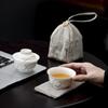 Juego de té portátil para una persona una taza de olla de viaje de comida rápida traje como un cuenco para una persona té portátil al aire libre comida rápida