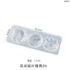 Molde de Resina Cristal DIY Papoula Charms para Tamanco Flor Arco-íris Coroa Patch Molde de Silicone