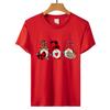 Suministro Transfronterizo de San Valentín 2021 Nuevo Amante Enano Estampado Jersey Algodón Suelto Manga Corta Camiseta de Mujer