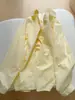 ¡Altamente Recomendado! Queso de Sal Marina ~ Camisa de Algodón Puro de Manga Larga Color Amarillo Crema para Mujer, Estilo Coreano Holgada Nicho Versátil