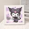 Animación de Dibujos Animados Nueva Pintura de Diamantes Kuromi DIY Juguetes de Pintura de Diamantes Hechos a Mano para Niños con Marco de Fotos Mesa Regalo