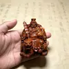 Jujubeiro atingido por raio pequeno ornamento Deus Marcial Zhao Gongming nome de batismo pingente tridimensional de escultura fina item de brincar cultural esculpido em madeira para pendurar para envio