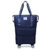Bolsa de Viagem Grande Capacidade Roda Universal Estudante Viagem de Negócios Bolsa de Armazenamento para Maternidade Impermeável Separação Seco e Molhado Expansível Bolsa de Bagagem