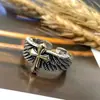 Nuevo Anillo de Tendencia Hip-Hop Retro Elegante para Hombres Europeos y Americanos Estilo K Estilo Ins Tendencia Nacional Estilo Chino