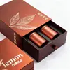 Caja de Té Personalizada Tipo Cajón, Caja de Regalo Dura con Relieve de Papel Kraft, Exquisita Caja de Empaque para Té, Hecha a Medida