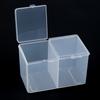 Toalla de Algodón Doble a Prueba de Polvo para Uñas con Caja de Almacenamiento con Tapa Caja de Acabado para Accesorios de Uñas Material de Grado Alimenticio PP