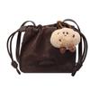 Bolso bandolera retro plisado de color sólido al por mayor de fábrica para mujer 2024 nuevo bolso de cubo de moda textura nicho bolso de hombro