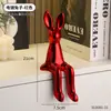 Estatueta de Coelho de Orelhas Longas Sentado para Sala de Estar, Parede de Fundo da TV, Armário de Vinhos, Melhora do Humor, Luxo Leve, Decoração de Casa de Alto Padrão