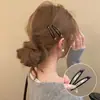 Pinza para el pelo BB con forma de corazón dulce estilo coreano para mujer, nuevo modelo 2026, organizador de flequillo, pinza para el pelo simple y versátil