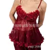 Ropa Interior Sexy Nueva Estilo Transfronteriza Europea y Americana Conjunto de Dos Piezas de Camisón Sexy de Encaje para Mujer con Tirantes y Pantalones Largos Transparentes