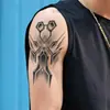 Estilo Cyberpunk Mecha Medio Brazo Tatuaje Herbal Pegatina Pegatina de Jugo Tatuaje Artificial Impermeable Femenino Duradero Masculino Semi-Permanente