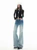 Jeans Vintage de Color Degradado Micro Campana para Mujer, Novedad Otoño 2026 de Cintura Baja, Diseño No Ceñido, Pantalones de Campana
