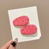Presilhas de cabelo de alta qualidade estilo coreano em cores dopamina para mulheres, presilhas de bico de pato doces para franja, acessórios de cabelo