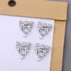 Decoraciones Súper Brillantes para Uñas de Circonita con Lazos Recortados en los Bordes, Pedrería para Uñas de Alta Retención de Color, Pedrería de Cristal, Lazos de Cinta con Forma de Arco