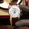 Reloj popular de comercio exterior transfronterizo para hombre, reloj luminoso resistente al agua con correa de cuarzo lunar, reloj de camarones para hombre