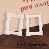 Zhen Tu Estilo Barroco Perla Blanco Plateado Corazón Geométrico Rectangular Pegamento Crema Marco de Fotos Accesorios de Joyería DIY Materiales