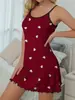 Verano Más Vendido Nuevo Moda Carta de Amor Estampado Sling Falda Ajustada para Ropa de Exterior Ropa para el Hogar