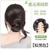 Peruca Coque de Cabelo para Mulheres com Presilha de Garra, Cabelo Humano Realista, Penteado Coque Natural com Elástico de Cabelo