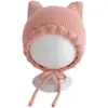 Gorro de Bebé Otoño e Invierno Moda Corea del Sur Nuevo Lindo Súper Lindo Gorro de Lana para Bebé Color Sólido Gorro Tejido para Bebé
