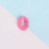 Plástico Acrílico DIY 18*24mm Forma de U Accesorios para Joyería Anillo Abierto Se Puede Usar para Formar una Cadena, Colgante Desmontable, Creativo
