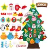 Venta Directa Transfronteriza Más Vendido Árbol de Navidad de Fieltro DIY Árbol de Navidad de Dibujos Animados de Fieltro para Niños Decoraciones Festivas Venta al por Mayor