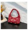 Bolso de Hombro Cruzado de Nicho de Moda Estilo Occidental Distintivo Primavera 2025 Nuevo Estilo Coreano Distintivo Portátil Bajo el Brazo Bolso de Media Luna