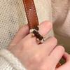 Toc Toc Acumula Mérito Cachorro Lindo Anillo de Madera de Pez 2025 Nuevo Diseño Creativo Personalidad del Trabajador Alivio del Estrés Anillo