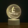 Luz de Noche 3D Transfronteriza Lámpara de Mesita de Noche USB Adornos Lámpara LED de Ahorro de Energía Logo Aniversario Corporativo Regalo Conmemorativo de Graduación