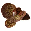 Flor de Falenopsis Individual Simulada 3D de Alta Gama PU Dorado Púrpura DIY Accesorios para Pared de Flores de una Sola Cabeza Material Floral Flor Artificial