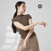 Traje de Práctica de Danza Moderna Top de Manga Larga con Cuello Alto para Mujer Traje de Danza Traje de Entrenamiento Ajustado para Danza Clásica
