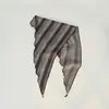 Novo Estilo Artístico de Primavera e Verão Cachecol Triângulo de Algodão Puro Xale Listrado Retrô com Bolinhas Lenço de Cabeça Fashion Versátil Faixa de Cabelo