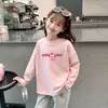 Camiseta de Manga Larga de Algodón Puro para Niñas Estilo Coreano Nueva Llegada Moda de Primavera y Otoño para Niños Pequeños y Mayores Niñas Ropa Interior Básica para Bebés