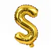 Balões de Folha de Alumínio com Letras e Números Dourados A-Z0-9 de 32 polegadas Festa de Primeiro Aniversário Casamento Decoração Atacado