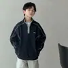Roupas infantis, coleção de outono para meninos, moletons, tamanhos M e G, roupas esportivas para primavera e outono, roupas de outono para meninos, blusas com gola alta, roupas da moda para crianças