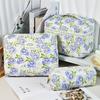 Bolsa de Maquillaje Portátil de Gran Capacidad Transfronteriza, Bolsa de Almacenamiento Engrosada de Poliéster-Algodón, Bolsa de Maquillaje Portátil para Almacenamiento de Cosméticos de Viaje