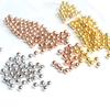 Cuentas de Plata S925 Plata Esterlina Chapado en Oro Blanco Oro Rosa Hecho a Mano Cuentas DIY Accesorios de Joyería Cuentas Dispersas Cuentas Redondas