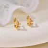 Pendientes de Aro Retorcido de Plata de Ley 999 con Cierre de Mariposa y Circonita Cúbica Tipo Diamante Personalizables Cómodos para Dormir No Necesitan Quitarse los Pendientes Venta al por Mayor