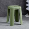 Taburete de plástico creativo moderno para el hogar, taburete cuadrado simple para comedor, engrosado, apilable, taburete para vestidor, moda de lujo ligero