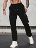 Novas Calças Cargo Masculinas Amazon, Estilo Europeu e Americano, Comércio Exterior Independente, Cordão, Multi-Bolsos, Casuais, Longas