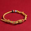 Pulsera de Cuerda Roja Año de la Serpiente 2026 para Mujer, Cuerda de Transformación de Serpiente a Dragón, Pulsera Trenzada del Zodíaco Serpiente, Se Puede Enhebrar con Oro