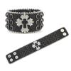 Pulsera Punk Popular Transfronteriza Europea y Americana Estilo Hip-Hop Pedrería Calavera Cruz Decoración de Muñeca Pulsera Fiesta
