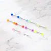 Venda Direta de Fábrica do Aliexpress Studs de Língua de Acrílico Luminosos Joias Personalizadas para Body Piercing