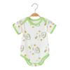 Mameluco de Verano para Bebé Fino de Manga Corta Envolvente Ropa Fart Recién Nacido Triángulo Camisón Bebé Niña Trepador Algodón Pijama