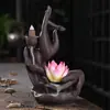 Quemador de incienso de reflujo de arena púrpura transfronterizo Quemador de sándalo mano de Buda Zen Quemador de incienso para interiores del hogar Quemador de incienso grande Adornos creativos