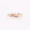 Broche Metálico Plissado Irregular, Fecho de Corsage Vintage Fashionável, Acessório de Roupa, Alfinete de Segurança Antiperda