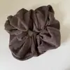 Elástico para el pelo elegante color café estilo coreano para mujer, goma para el pelo de tela de otoño, accesorio elástico para el pelo